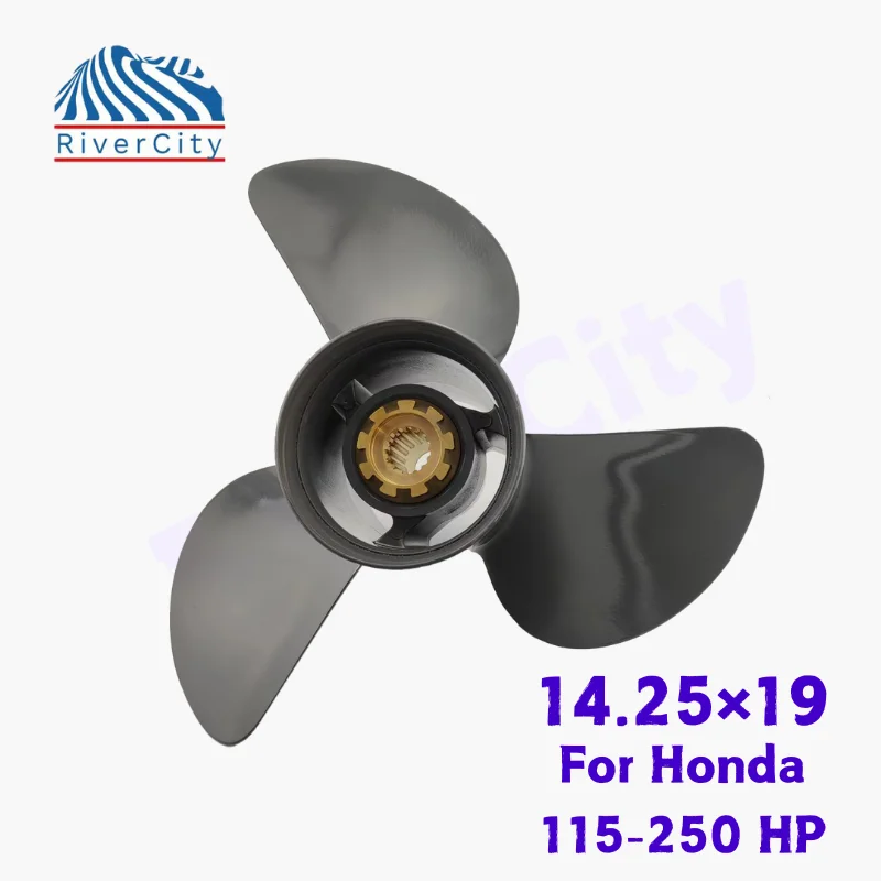 For Honda 115 HP 200 HP 250 HP Outboard Propeller 14.25×19 Boat Motor Aluminum Alloy Screw Ship Marine Engine 3 Blade 15 Spline