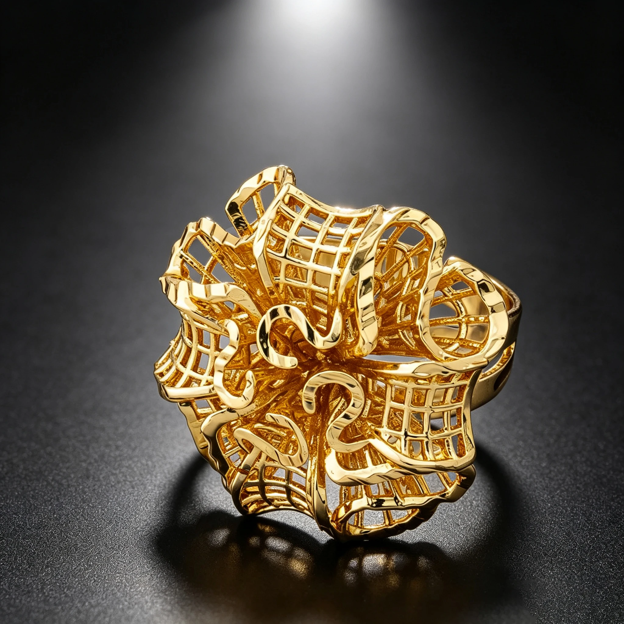 Hollow Adjustable Opening Ring Jewelry Accessory Hand Decoration Metal Geometry Ring for Men Women for Daily Gatherings Gifts