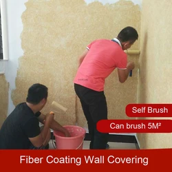 Fiber Coating Wall Covering Home Decoration Paint Coating Wall Treatment Wall Clothes Wall Mud Liquid Wallpaper Wall Sticker