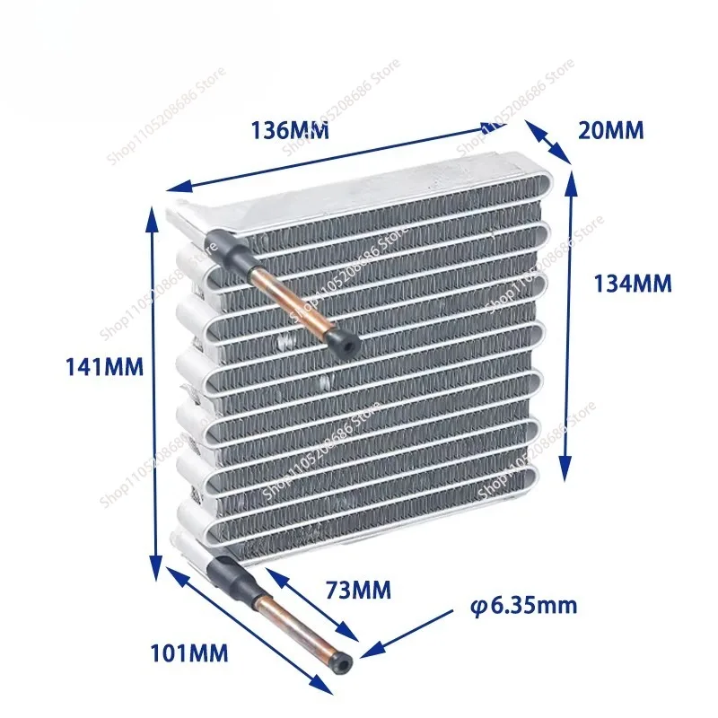 For WT microchannel series condenser miniature mini radiator small heat dissipation evaporator heat exchanger assembly