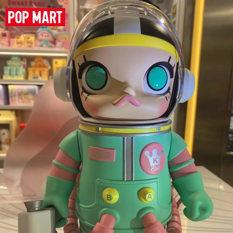 

Оригинальная коллекционная фигурка POPMART MEGA SPACE MOLLY 400% "SPACE" (A-Z) "G" Guava Astronaut, модная игрушка, милая статуэтка