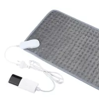 Almohadillas térmicas eléctricas para espalda, cuello, hombros, alivio, hogar, sofá, oficina, escritorio, manta cálida de invierno, estera lavable a máquina con apagado automático