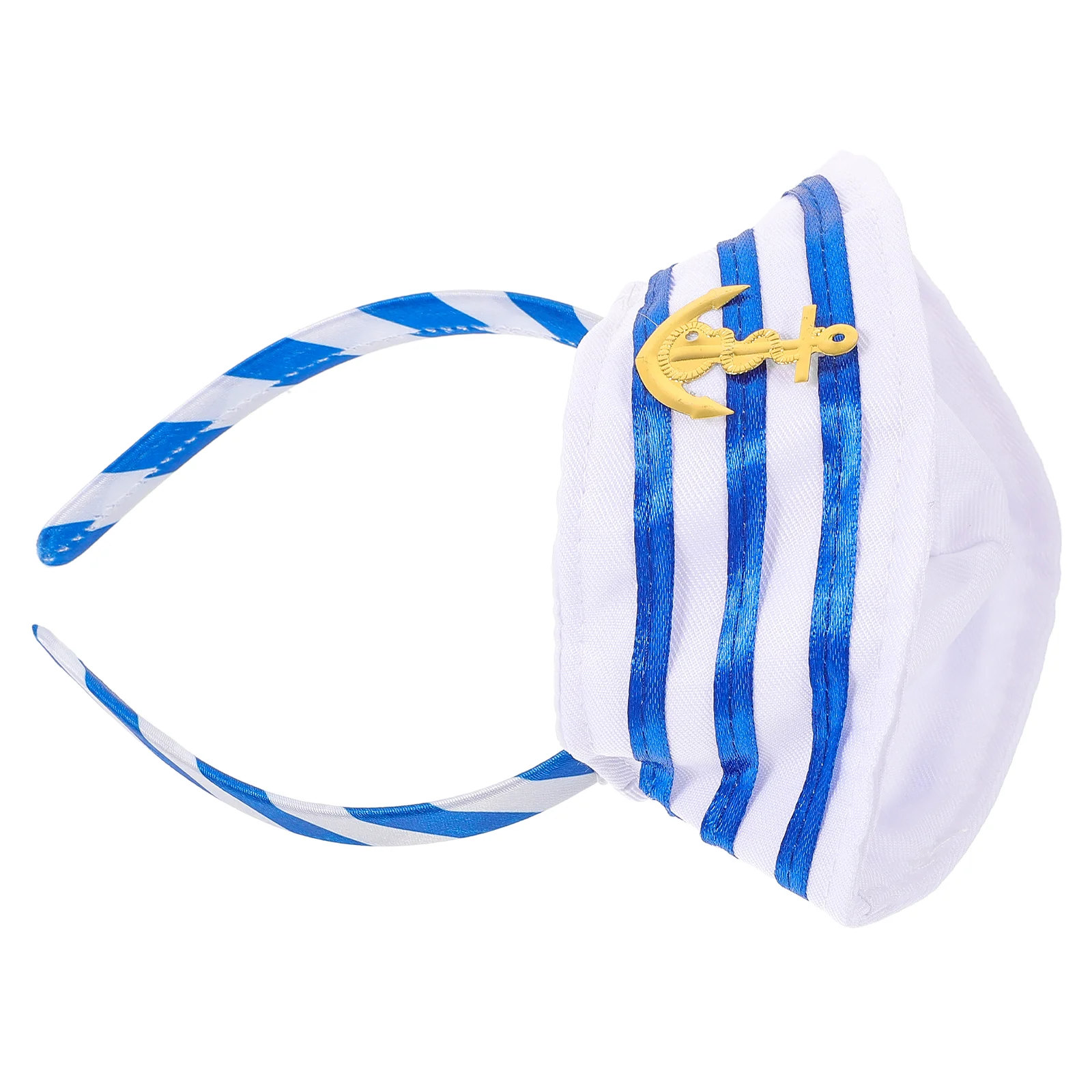 

Sailor Costume Navy Headband Decorative (blue Headband) Nautical Hat Hair Hoops Cap Headbands Captains