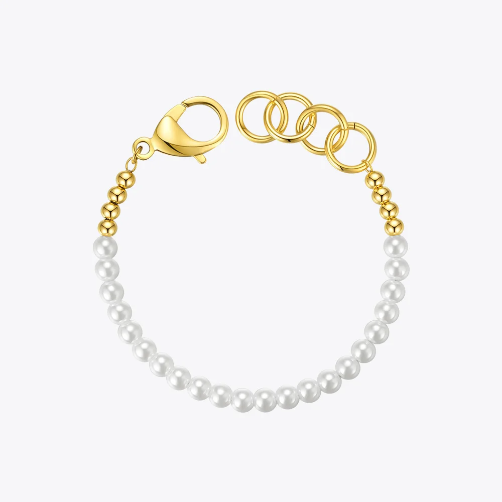 ENFASHION Pearl Beads Bracelets For Women Gold Color Stainless Steel Bracelet 2020 Fashion Jewelry Gift Pulseras B202211