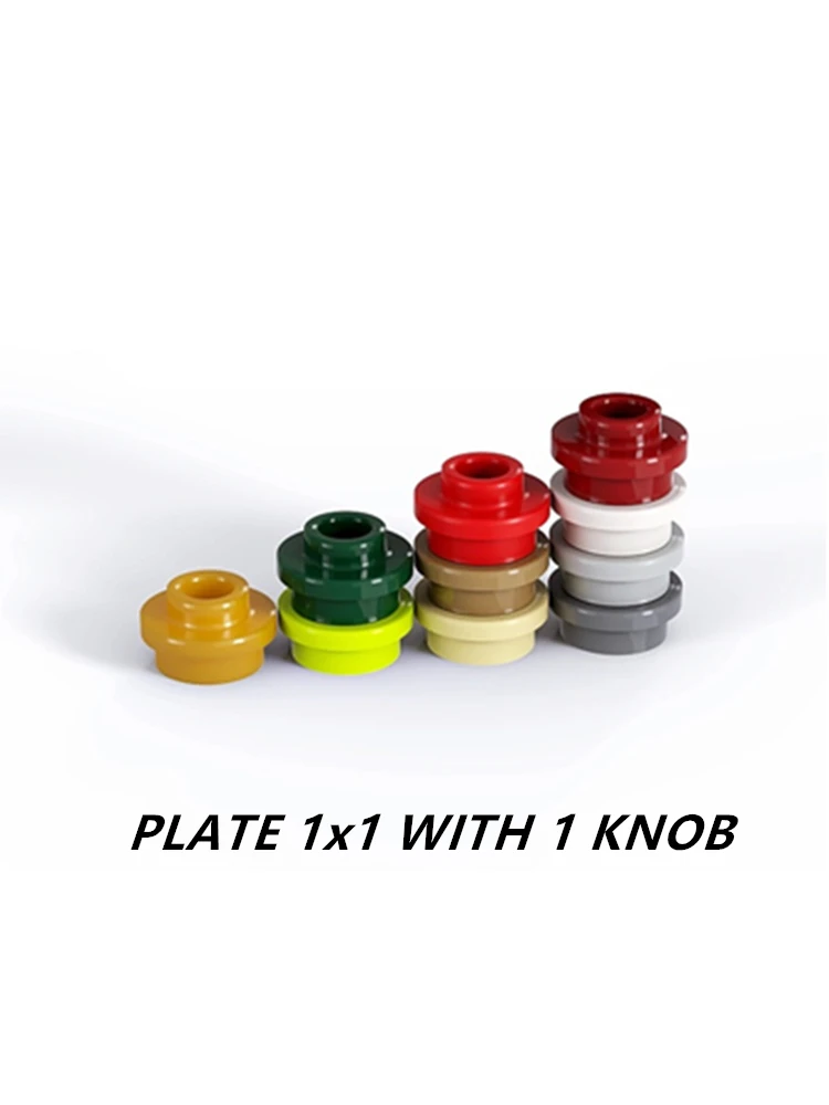 300 pièces de plaques 1x1 avec 1 bouton, compatibles 85861, briques autobloquantes rondes et angulaires, accessoires de construction pour jouets