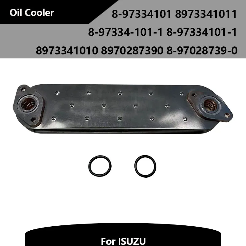 

Oil Cooler 8-97334101 8973341011 8-97334-101-1 8-97334101-1 8973341010 8970287390 8-97028739-0 Suitable vv NQR 1998-2004