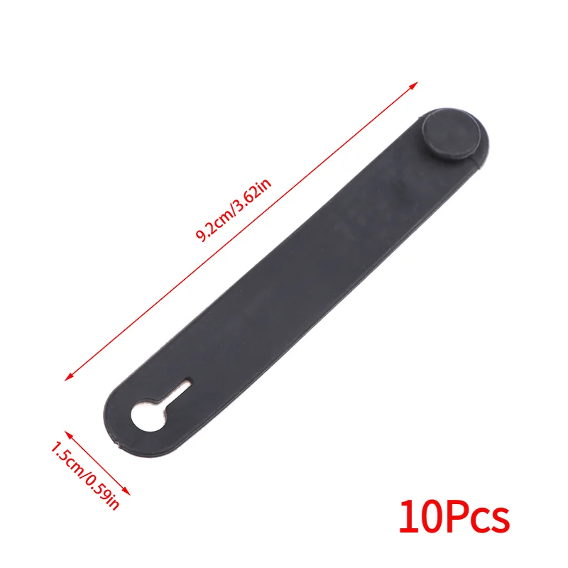 10Pcs Motorcycle Rubber Frame Securing Cable Wiring Harness Power Cord Tie Clutch Line Brake  Elastic Fix Accessories.