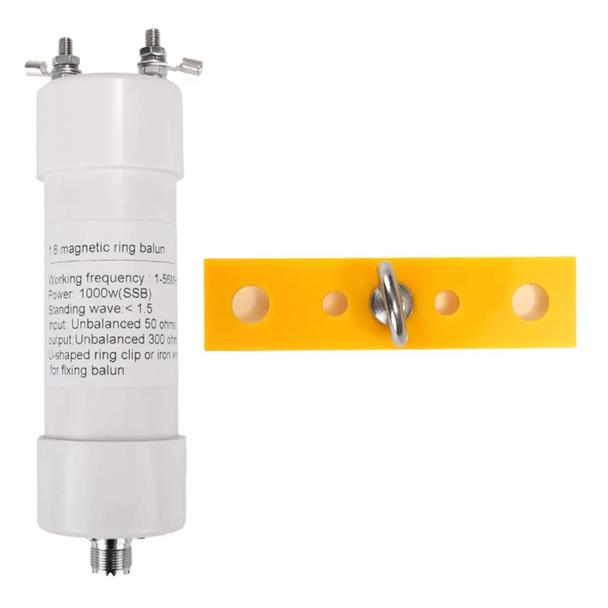 ABGN 1:6 1000W Balun Antenna 1-56MHz Input 50Ω to Output 300Ω for SSB/CW/AM/FM/FT8