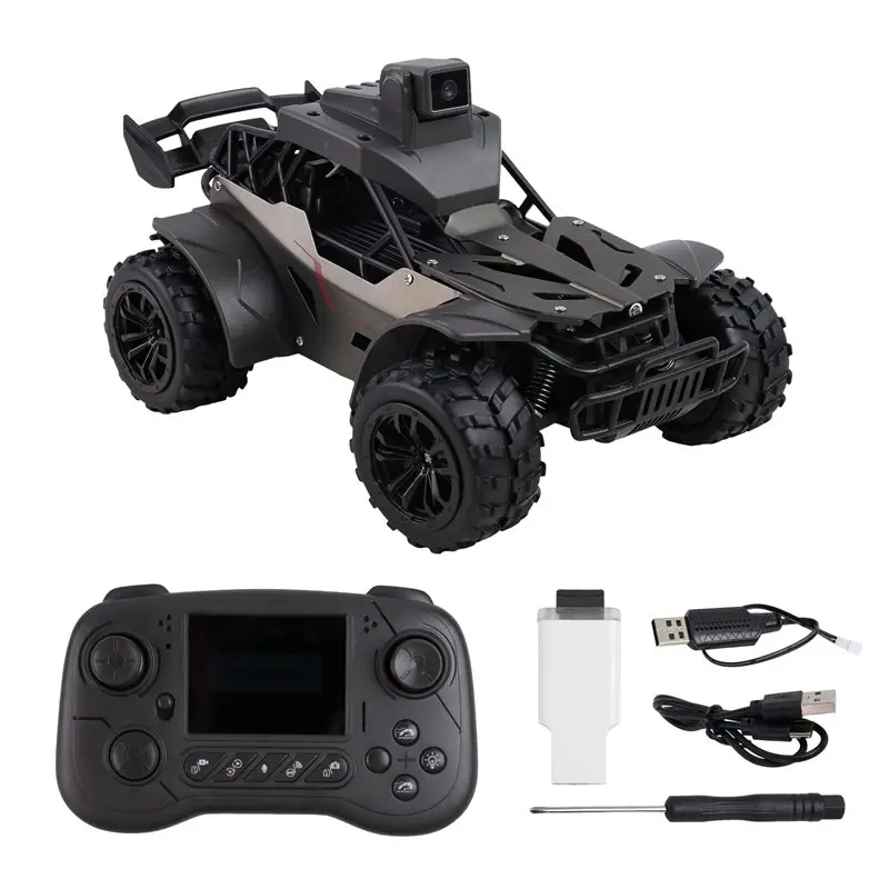 FPV Camera 2.4G RC Car LCD Remote Control Real-Time Transmission High-Speed Off-Road Racing Car Voice Chat For Kids Adults Toy
