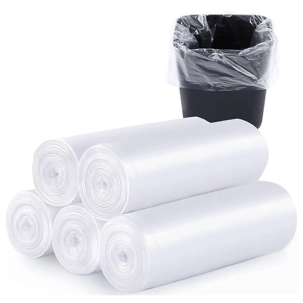 

160pcs Small Trash Bags 1.2 Gallon Small Clear Garbage Bags Strong, Leakage-Free,Unscented Thick for Bathroom, Office, Kitche