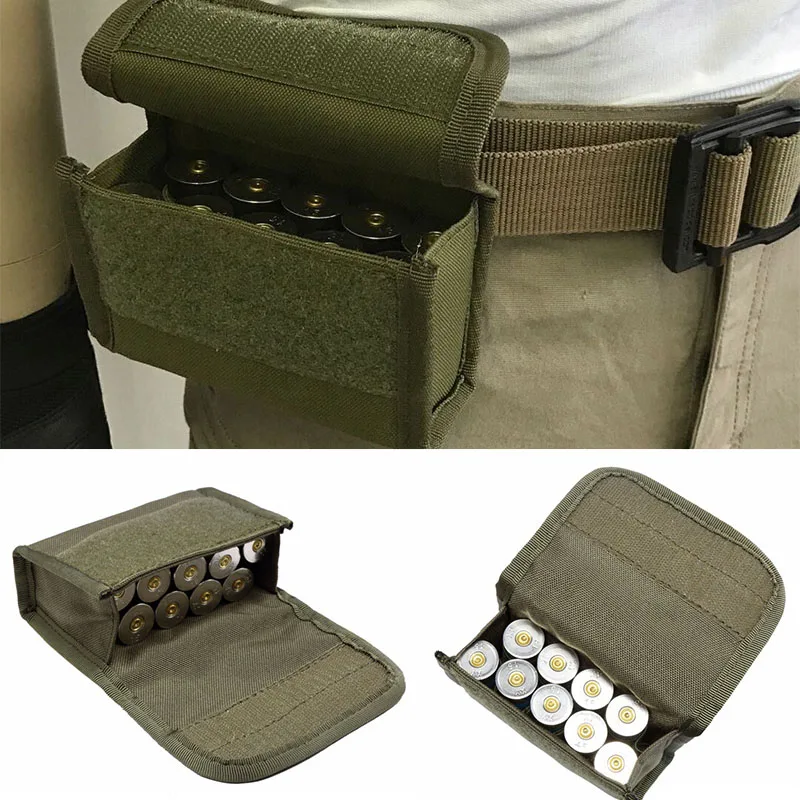 10 Grids Ammo Pouch Tactical Waist Bag 10 Rounds Shot Bags Outdoor Shooting Multi-functional Mini EDC Mag Molle Nylon Pouch view 3