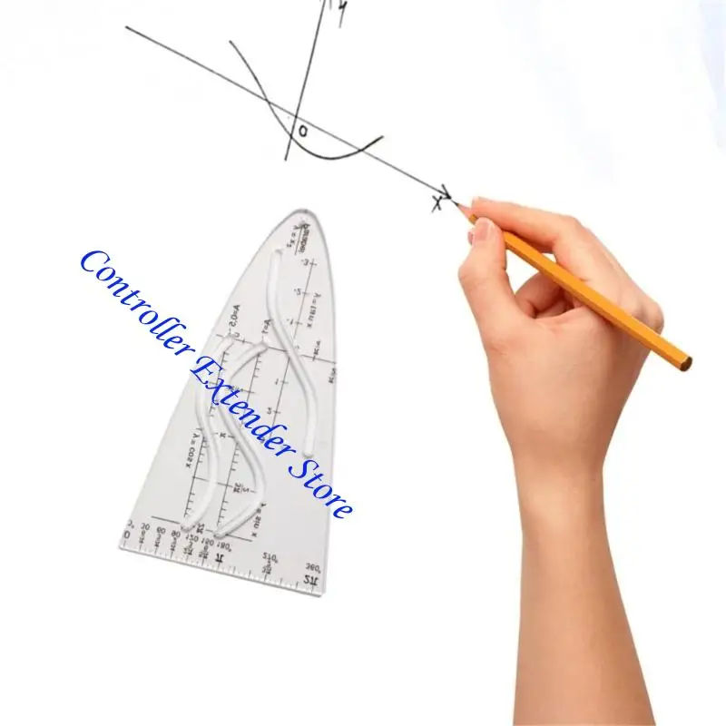 N84B Công cụ hình học thước đo cosine chính xác Parabol stencil thước đo cosine nghiên cứu toán học