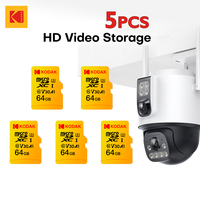 5PCS MicroSD Card KODAK 256GB Microsd CARD Class10 U3 V30 32GB 64GB 128GB  Mini TF Card For Surveillance Driving Recorder