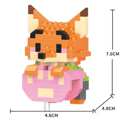 Animal Doll Building Block Model Micro Particle Assembled DIY Small Ornaments Birthday Gift For Boys And Girls image 3