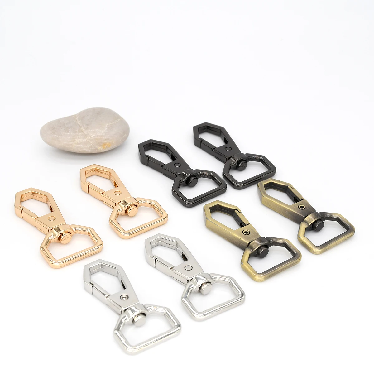 19mm Alloy Snap Hook Swivel Trigger Spring Lobster Clasps Leather Craft Bag Strap Keychain Pet Leash Parts Accessories