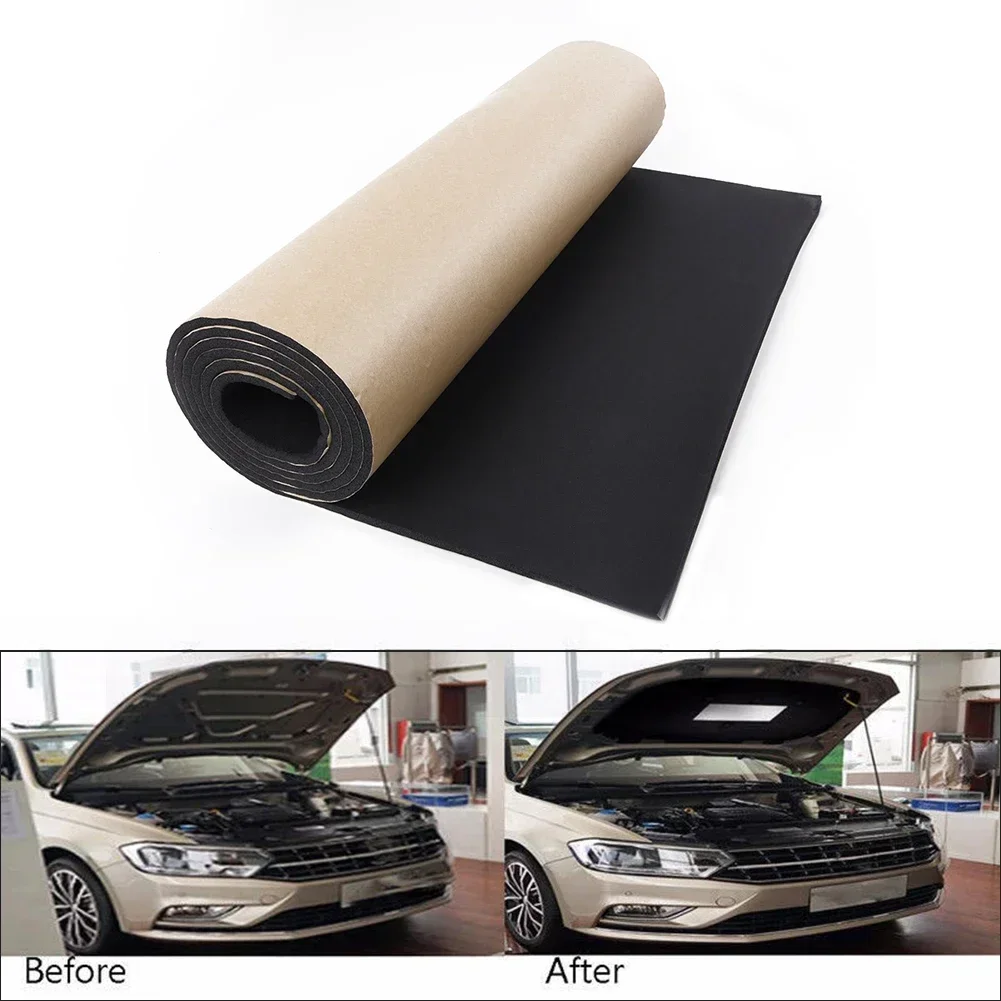 50*200cm 6mm Thick Rubber Foam Car Auto Tailgate Heat Shield Sound Insulation Deadener Soundproof Mat Pad NEW