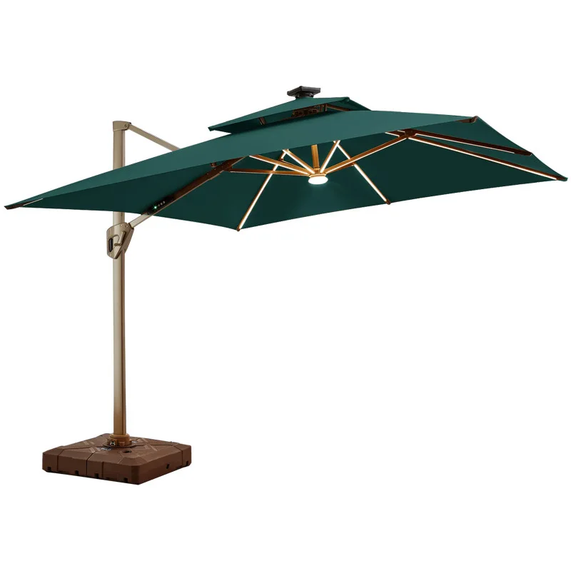 

Outdoor umbrella Roman Outdoor Open-air garden garden LED with lamp Side UV