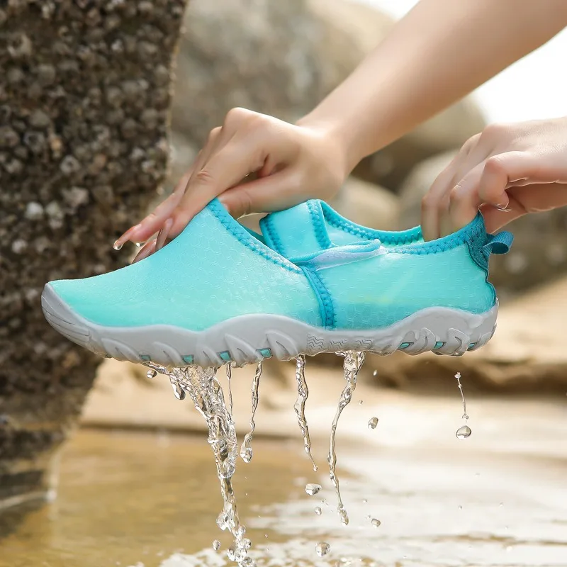 Summer Women's Adult Early Education Fitness Shoes Non-Slip Bottom Breathable Quick-Drying Swimming Rafting Beach Wading Shoes