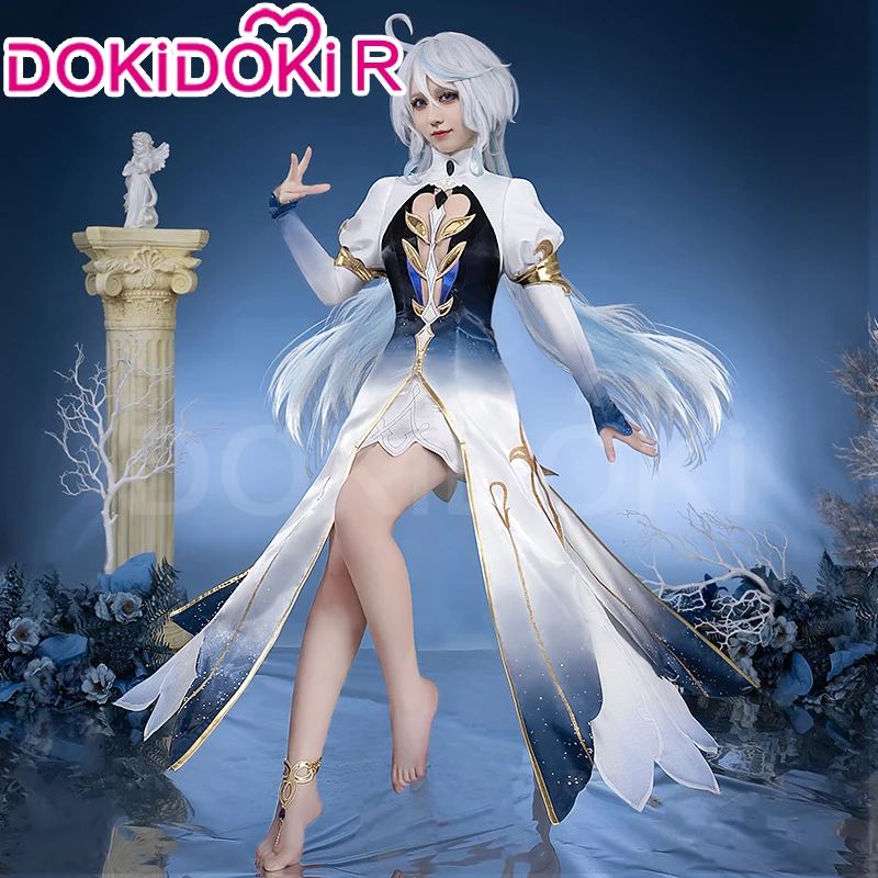 IN STOCK Focalors Cosplay Costume Game Genshin Impact【S-3XL】DokiDoki-R Fontaine Hydro God Archon Focalors Furina Plus Size