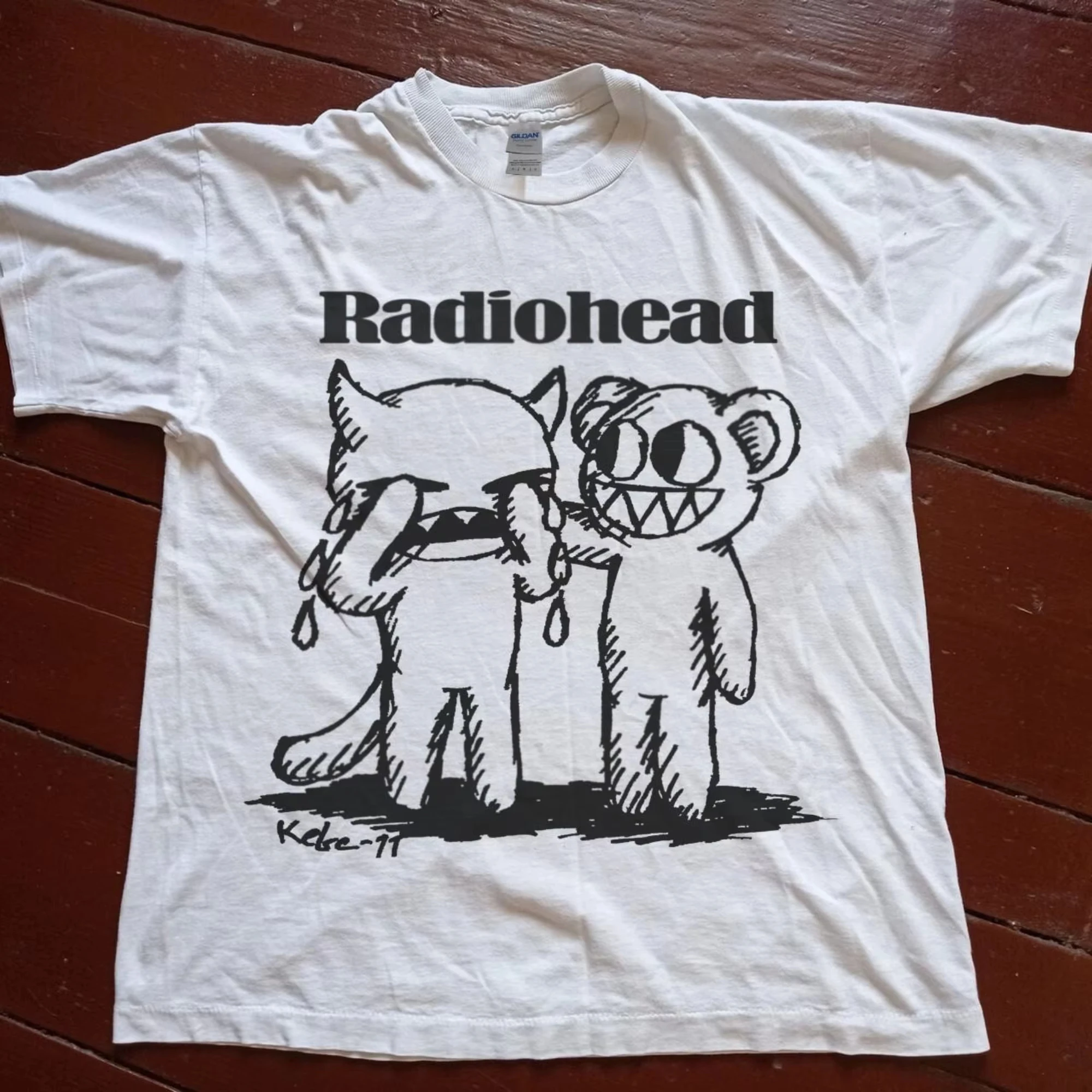 الصيف الرجال الساخن بيع خمر Radiohead التي شيرت بيند ألبوم الفرقة نسخة نمط الرجال طباعة روك الهيب هوب الفنان الشارع الحياة الأعلى