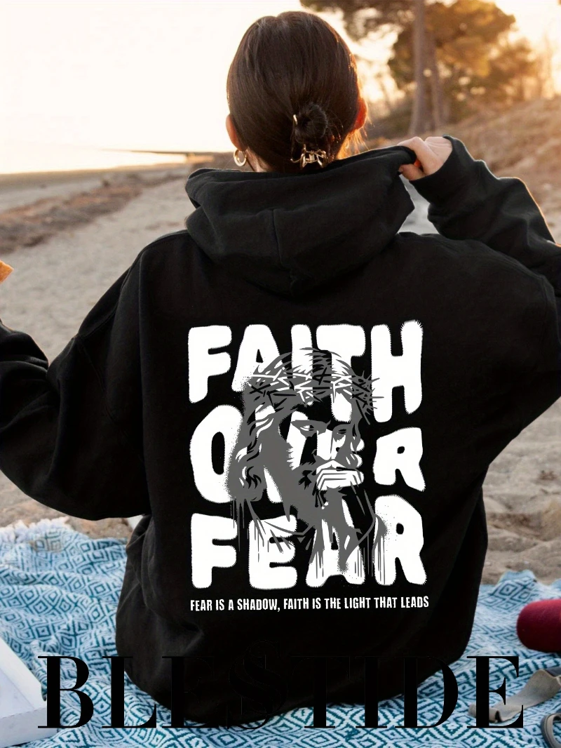 

2025 Autumn and Winter Women's Inspirational Graphic Hoodie _ _ Design High-end Luxury Is for Both Men and Women Top Y2k