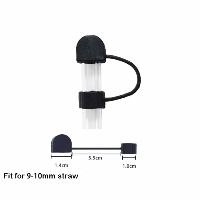 Colorful10mm Straw Covers Cap Compatible with Stanley 30&40 Oz Tumbler Candy Color Straw Toppers Reusable Dust-Proof Straw