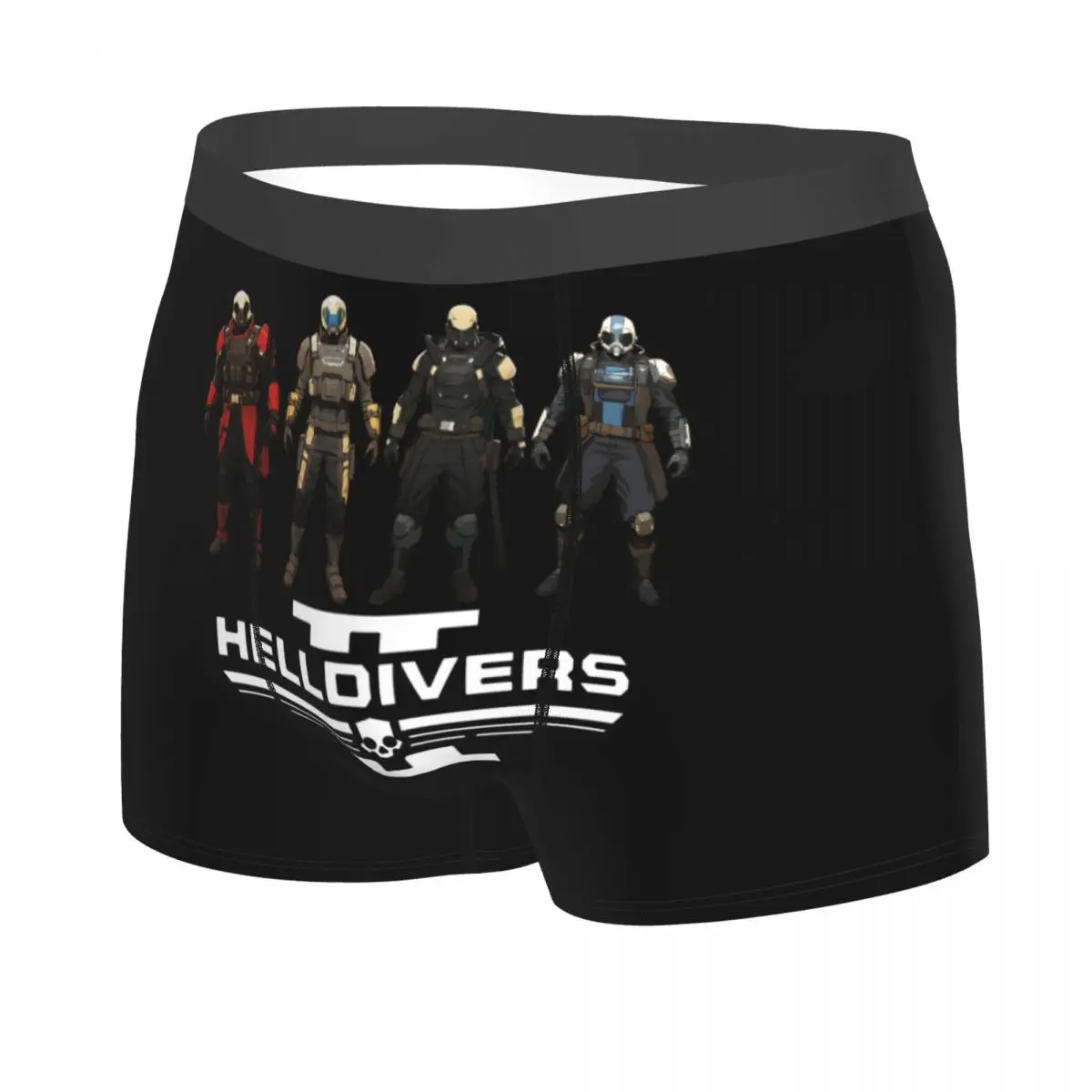 Custom Male Cool Hot Game Helldivers Men's Underwear Boxer Briefs Stretch Shorts Panties Underpants