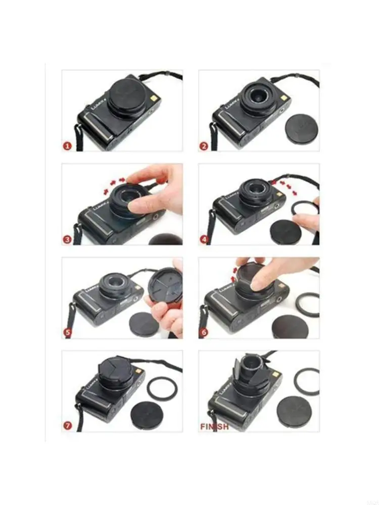 Professional Self-Retaining Black Auto Open Close Auto Lens Cap For XZ-1 XZ-2 Camera Replacement 