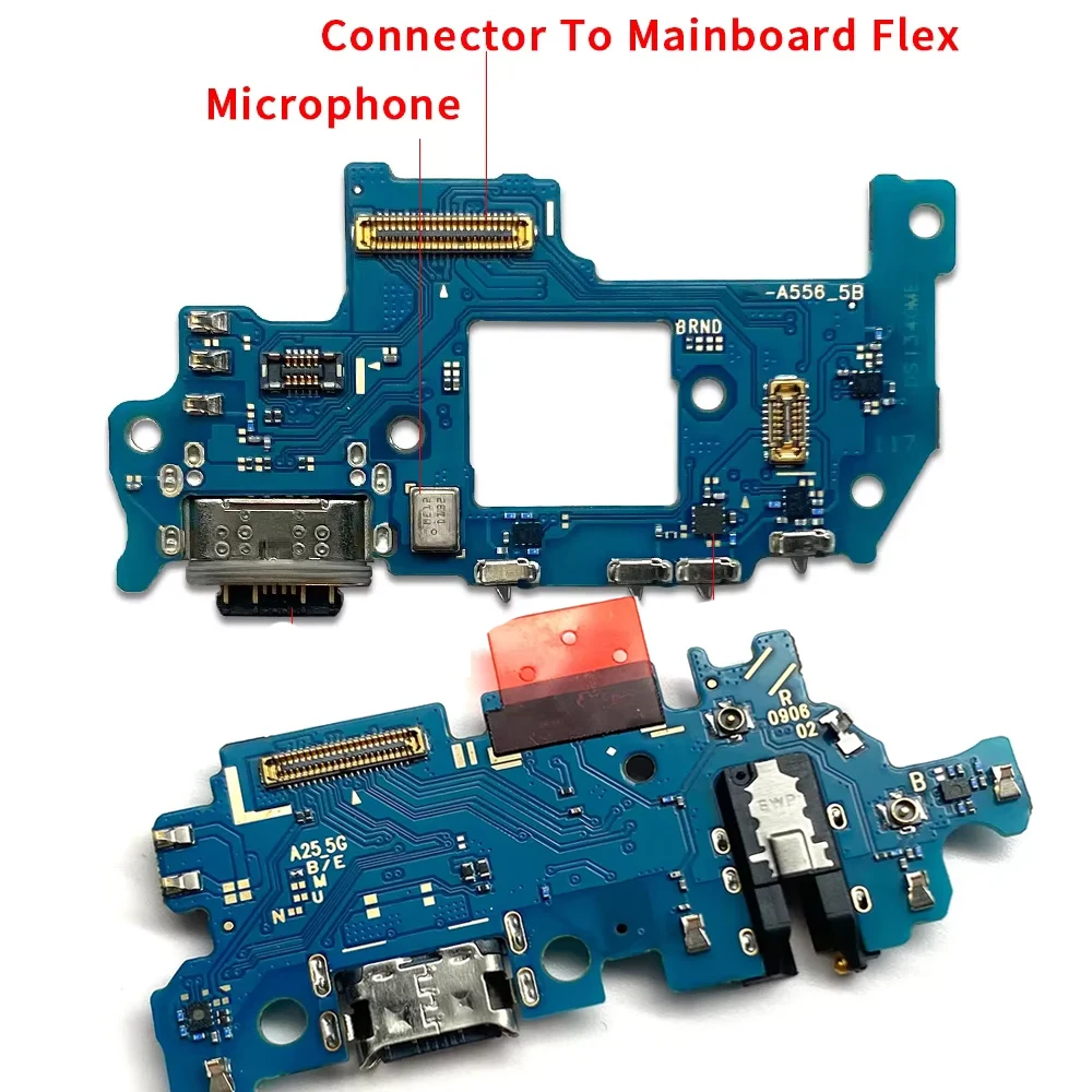 20Pcs，For Samsung A15 5G A156B A25 A35 A55 5G A05s A05 USB Port Charger Dock Plug Connector Charging Board Flex Cable Microphone