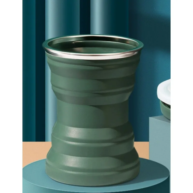 Siliconen waterflesbeker Opvouwbaar Lekvrij Draagbare sportreizen Waterflessen voor buitenreizen Gym Wandelen Herbruikbaar