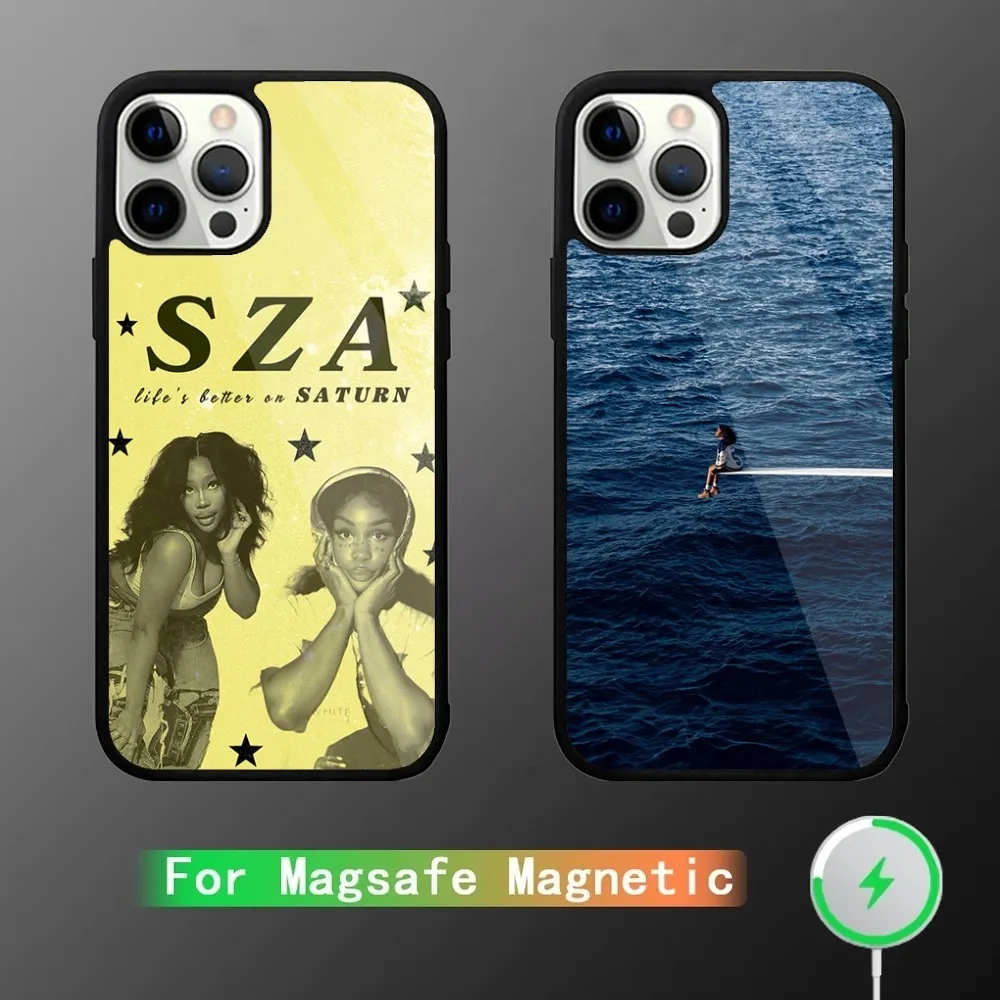 

Singer SZA SOS Phone Case For iPhone 15,14,13,12,11,Plus,Pro,Max Mini Magsafe Magnetic Wireless Charging