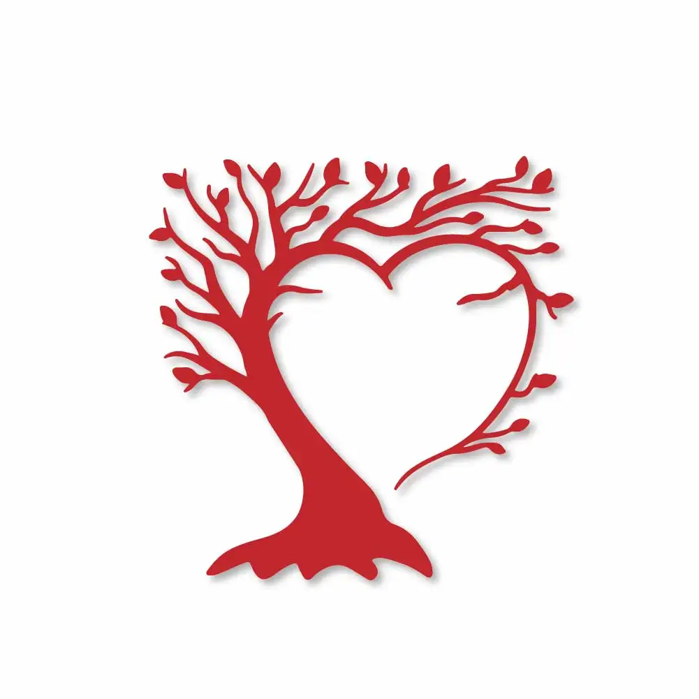 Heart Shape Tree Metal Cutting Dies Scrapbooking Album Paper Crafts Embossing Card Making Template Stencil Die Cut