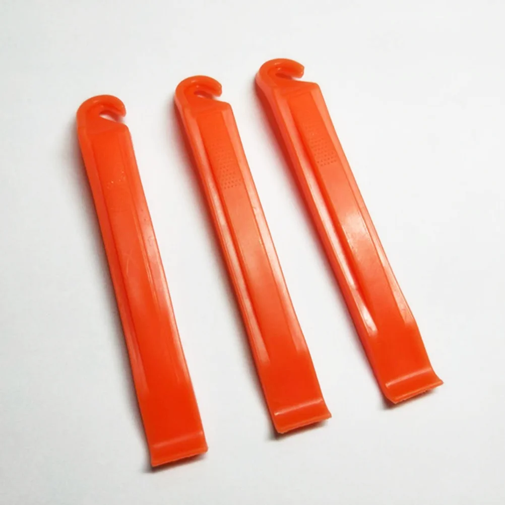 3 قطعة عتلات الإطارات البرتقالية مريح إطار دراجة قضيب رفع أداة إصلاح ل سبيكة الحافات الإطارات فتاحة رافعة المخل الدراجات