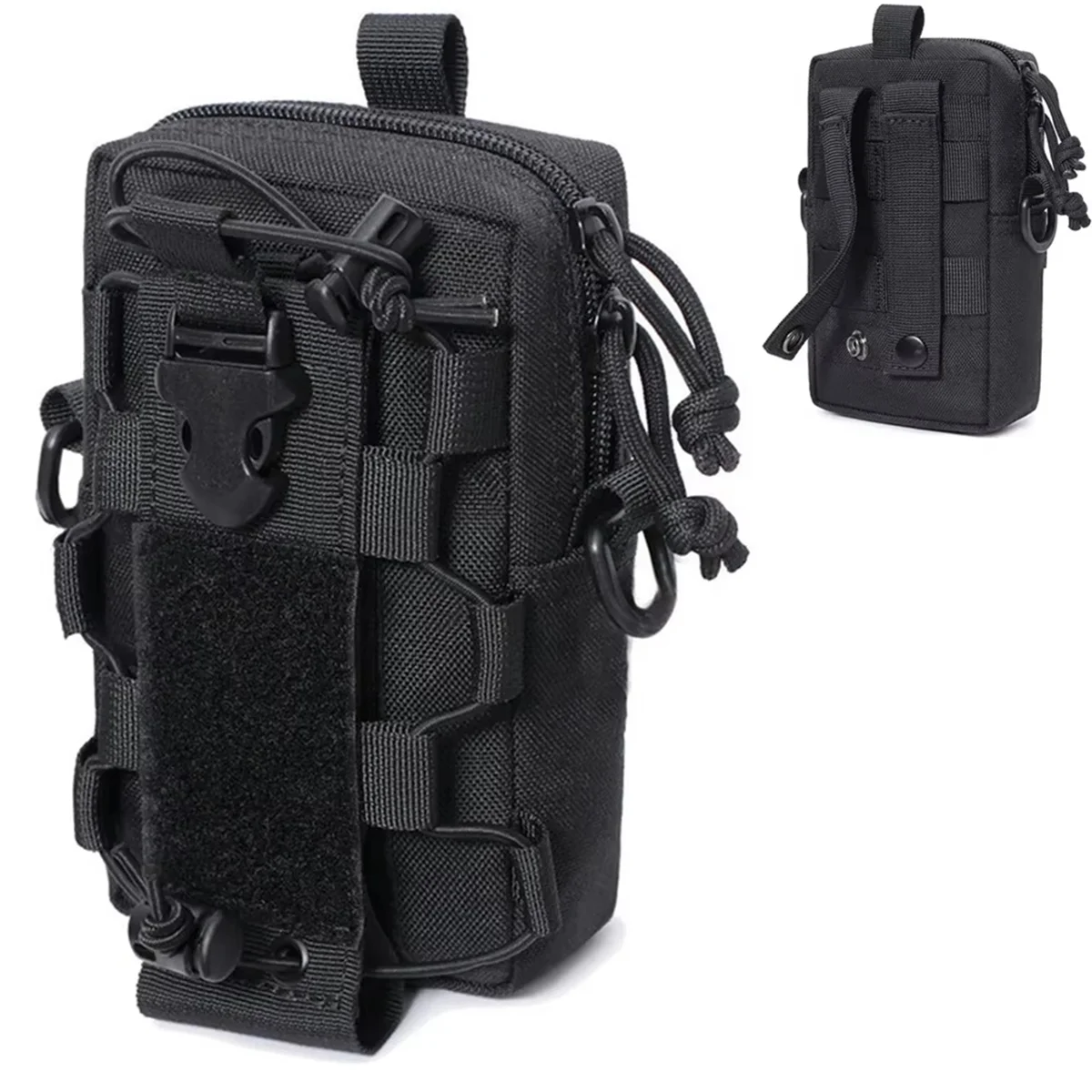 N18R Molle EDC Bolsa para garrafa de água, bolsa para telefone para esportes ao ar livre, viagem, acampamento, caminhadas, bolsas de cintura com suporte para chaleira de cantina