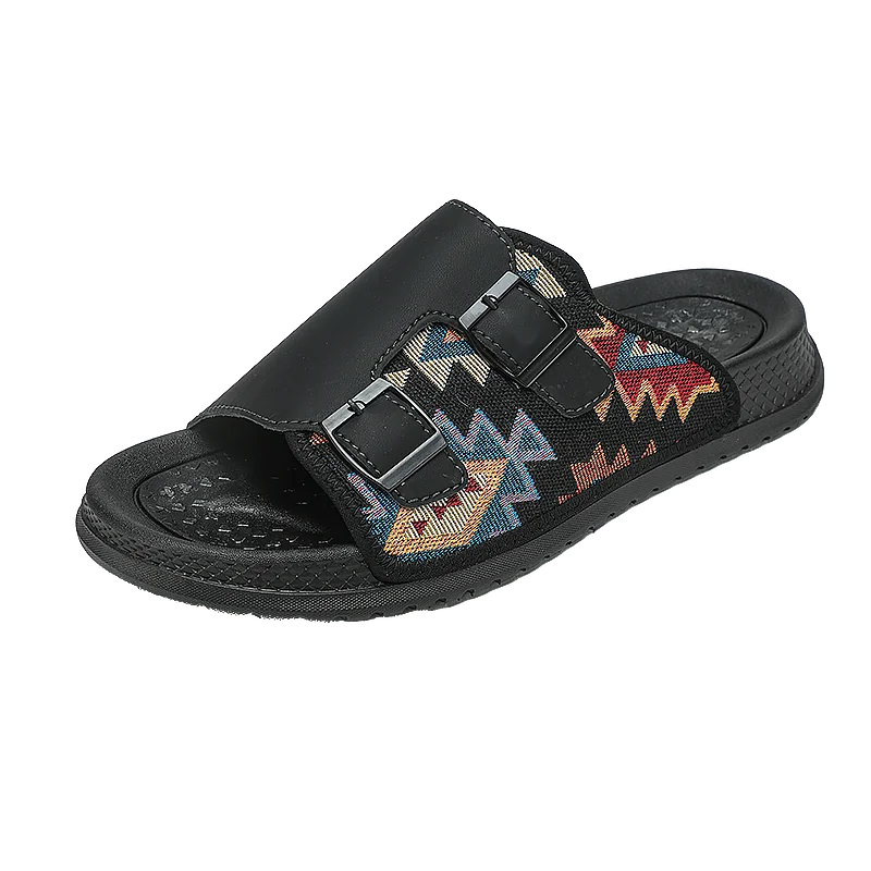 Slippers for Man Summer Men's Sandals Outdoor Casual Leather Slippers Thick Sole Single Line Slippers Beach Shoe Сандали Женские