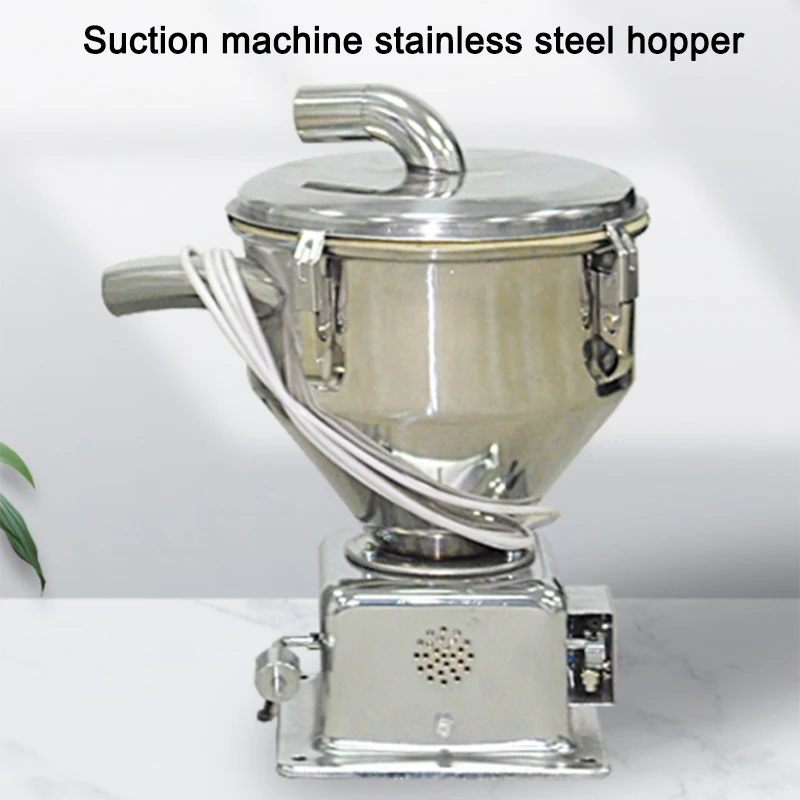 Suction machine stainless steel hopper 7.5L/12L vacuum feeder storage bucket injection molding machine accessories