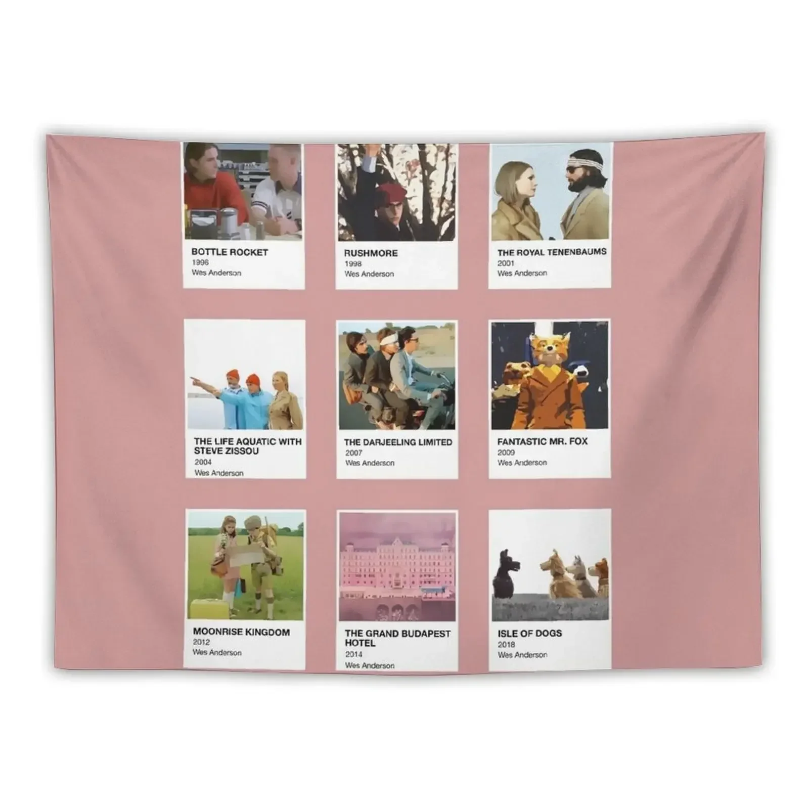 Pantone Wes Anderson Tapestry Wall Hangings Decoration Home Decorations Wall Decor Hanging Tapestry