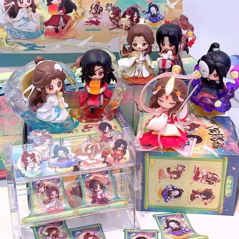 

In Stock Original Tian Guan Ci Fu Heaven Official Blessing Danqingfenghua Series Blind Box Huacheng Xielian Ornament Toy Gift