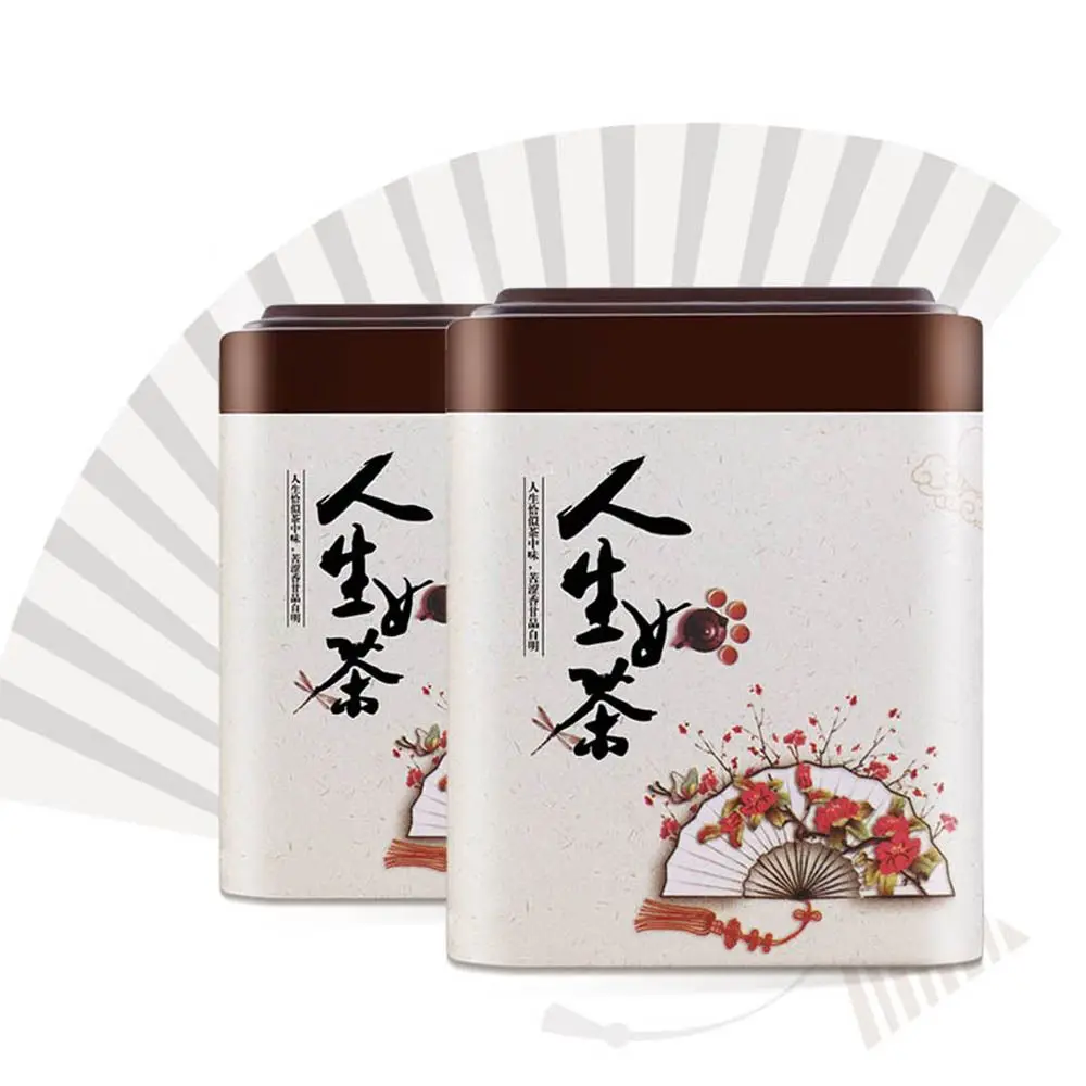Metal Chinese style Aluminum For Sugar Solid Sealed Canister Kitchen Storage Tea Caddies Airtight Container Tea Box Coffee Jar