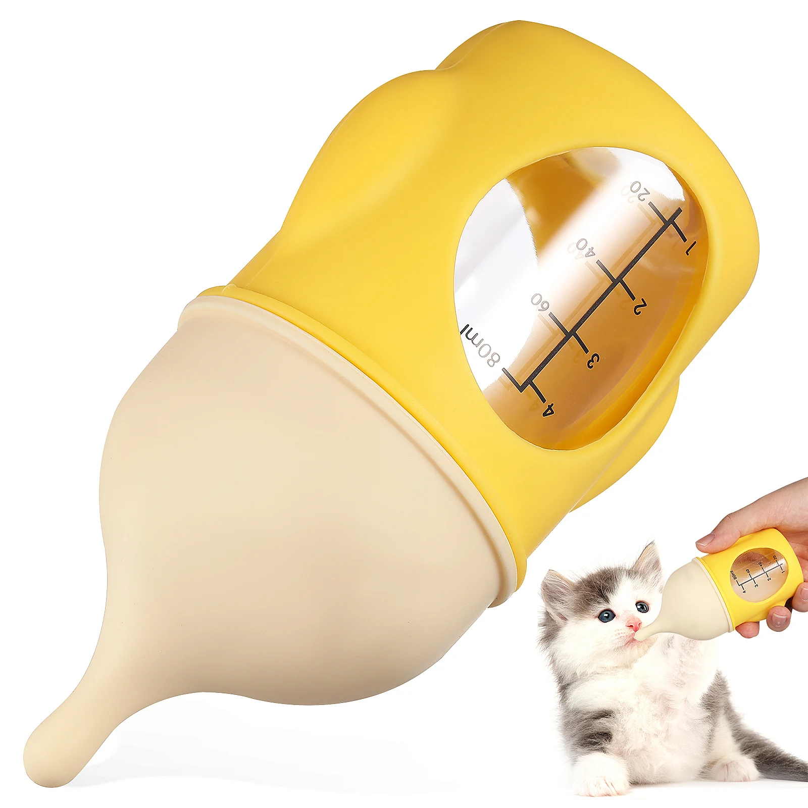 

Pet Bottles Nursing Puppy Feeder Baby Cat Milk Bottle Newborn Supplies Easy Animal Feeding Supplies Design