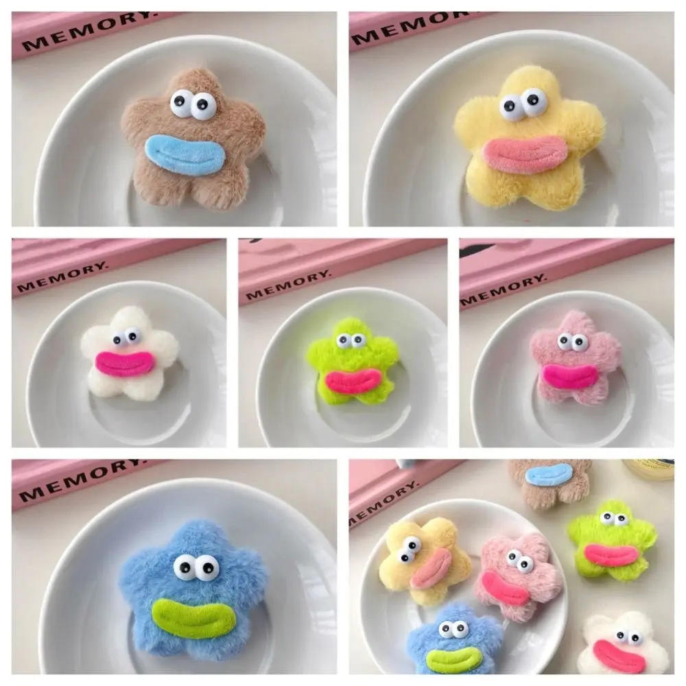 Star Shape Plush Doll Hair Clip Funny Korean Style Ugly Doll Duckbill Clip Side Clips Hair Accessories Cartoon Hairpin Party