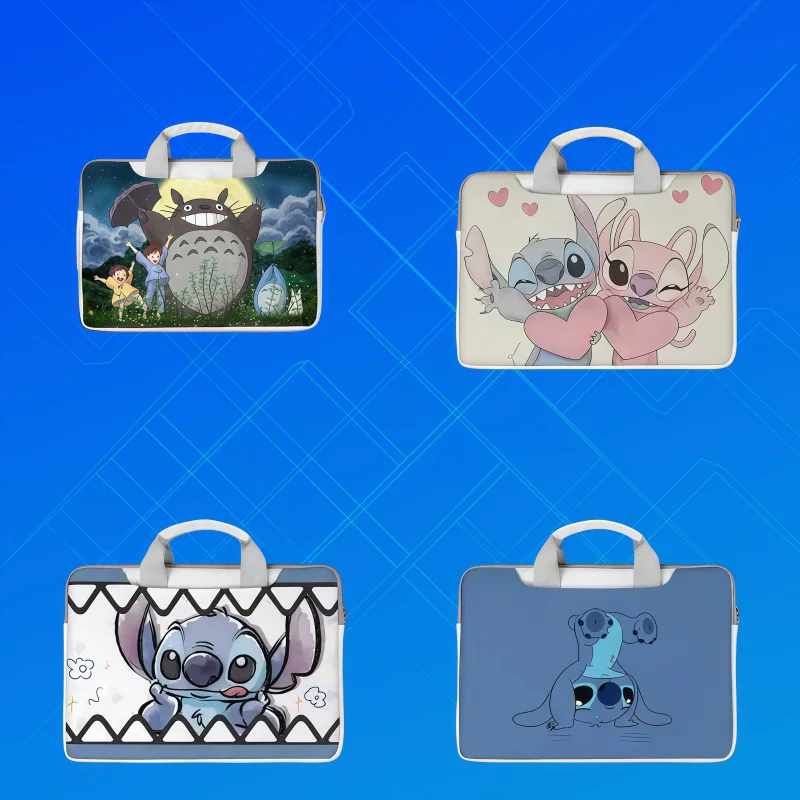 

Disney Stitch Snoopy Cute Laptop Bag 12 13 14 15 16 17 Inch Laptop Bag for Macbook Air Pro Apple Dell Xiaomi Huawei Handbag Gift