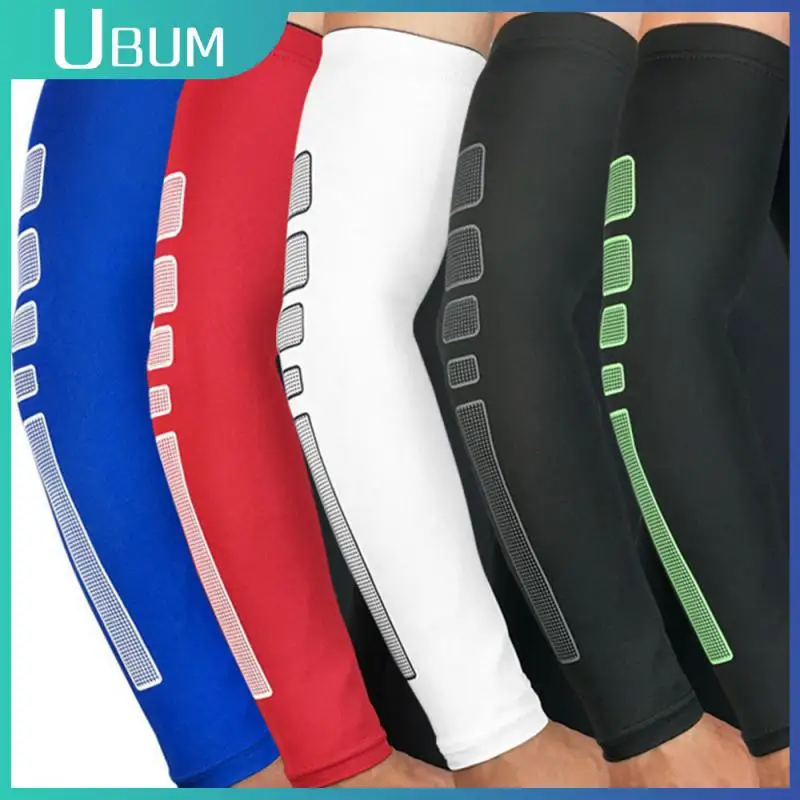 Men's Cycling Arm Sleeves Moisture-wicking Sports Cuff Cover Quick-drying Sunscreen Elastic Arm Guards For Basketball Fishing