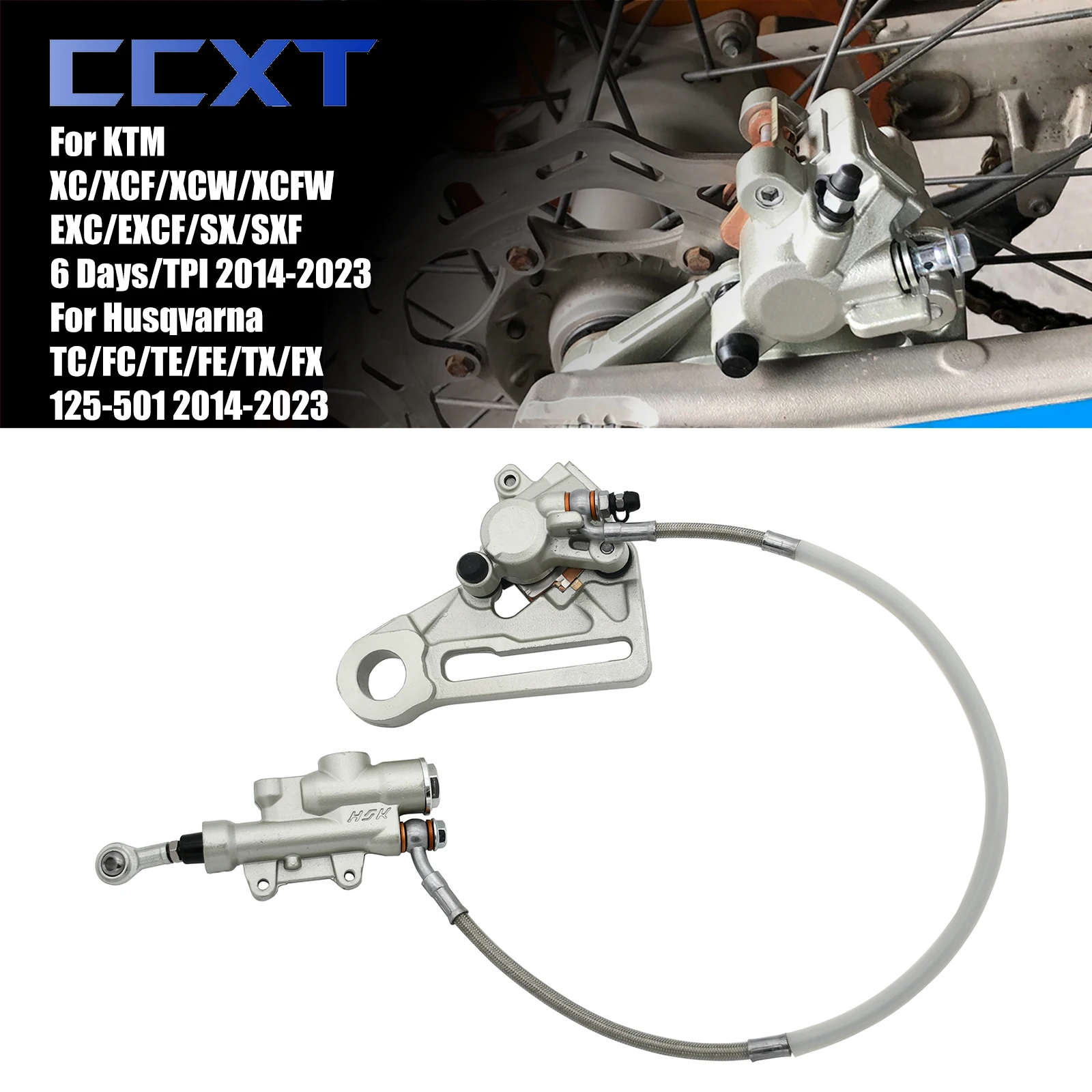 

Motorcycle Rear Brake Pump Assembly Hydraulic Caliper Oil Hose For KTM XCF SX SXF EXC XC EXCF 125 150 200 250 300 350 400 450