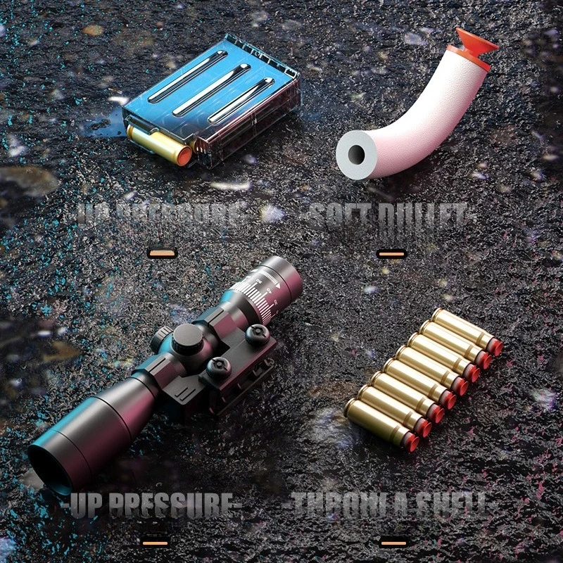 シェルエジェクト式フォームダーツスナイパーライフル94cmバ - Foam Dart Gun のレビューと価格