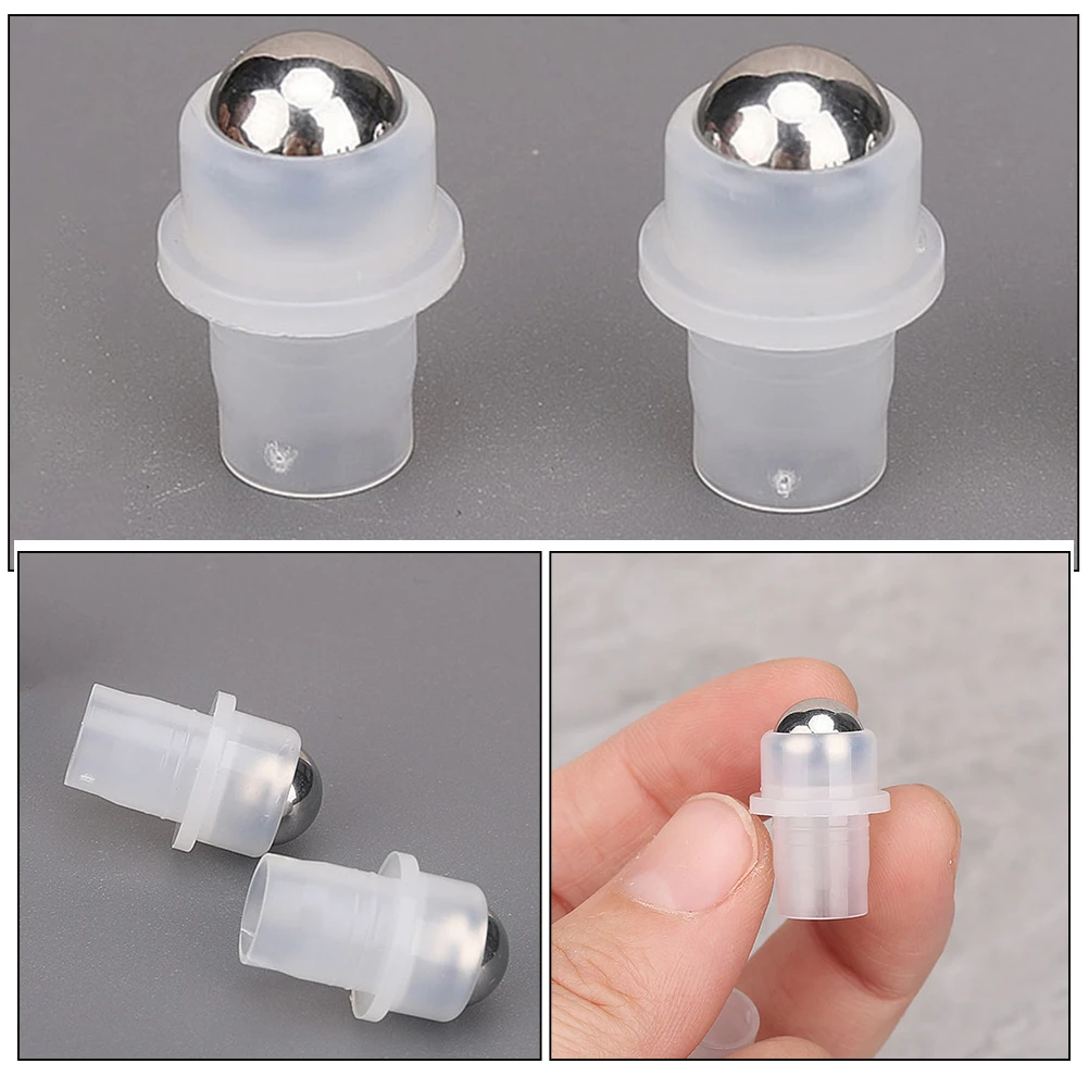 

10pcs Roller Ball Bottle Inserts Refillable Leakproof Replacement For Essential Oil Perfume Bottles Accessories Rollerball