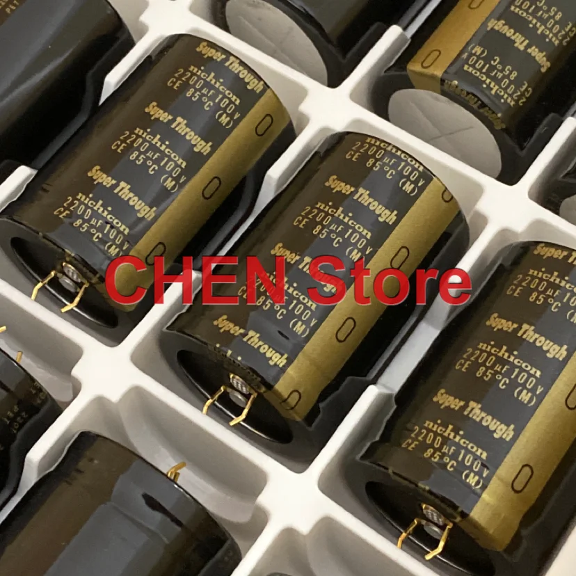 2pcs-lot-original-nichicon-kg-2200uf-100v-35x50mm-85c-audio-electrolytic-capacitor-super-through-100v2200uf-free-shipping