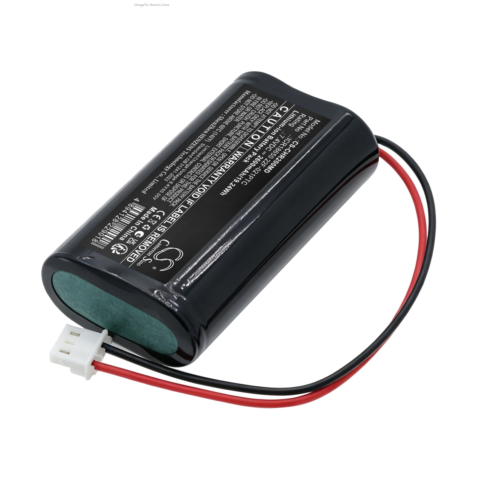 Replacement 7.4V 2600mAh Medical battery ICR18650 22F-021PTC for CHARMCARE ACCURO Versatile Bedside Pulse Oximeter