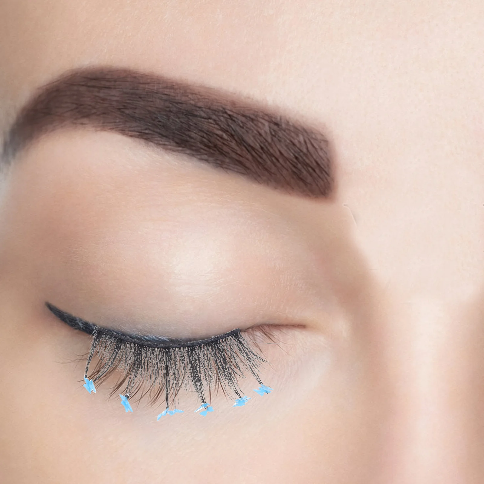 

1Pair Colorful 3D False Eyelashes Extensions for Women Charming Eye Makeup Fake Lashes Natural False Lash