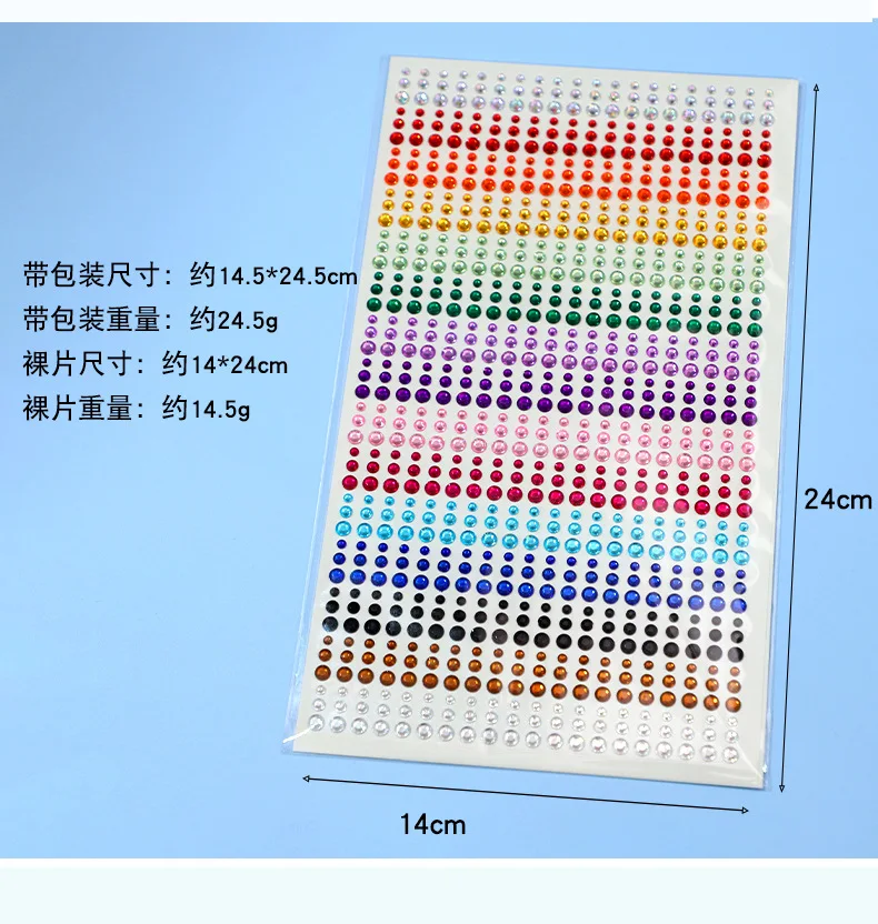 Zestaw do samodzielnego tworzenia biżuterii, 900 sztuk, 15 kolorów, akrylowe kryształki flatback, różne rozmiary 3mm 4mm 5mm, do kostiumów, makijażu, rękodzieła, hurtowa sprzedaż.